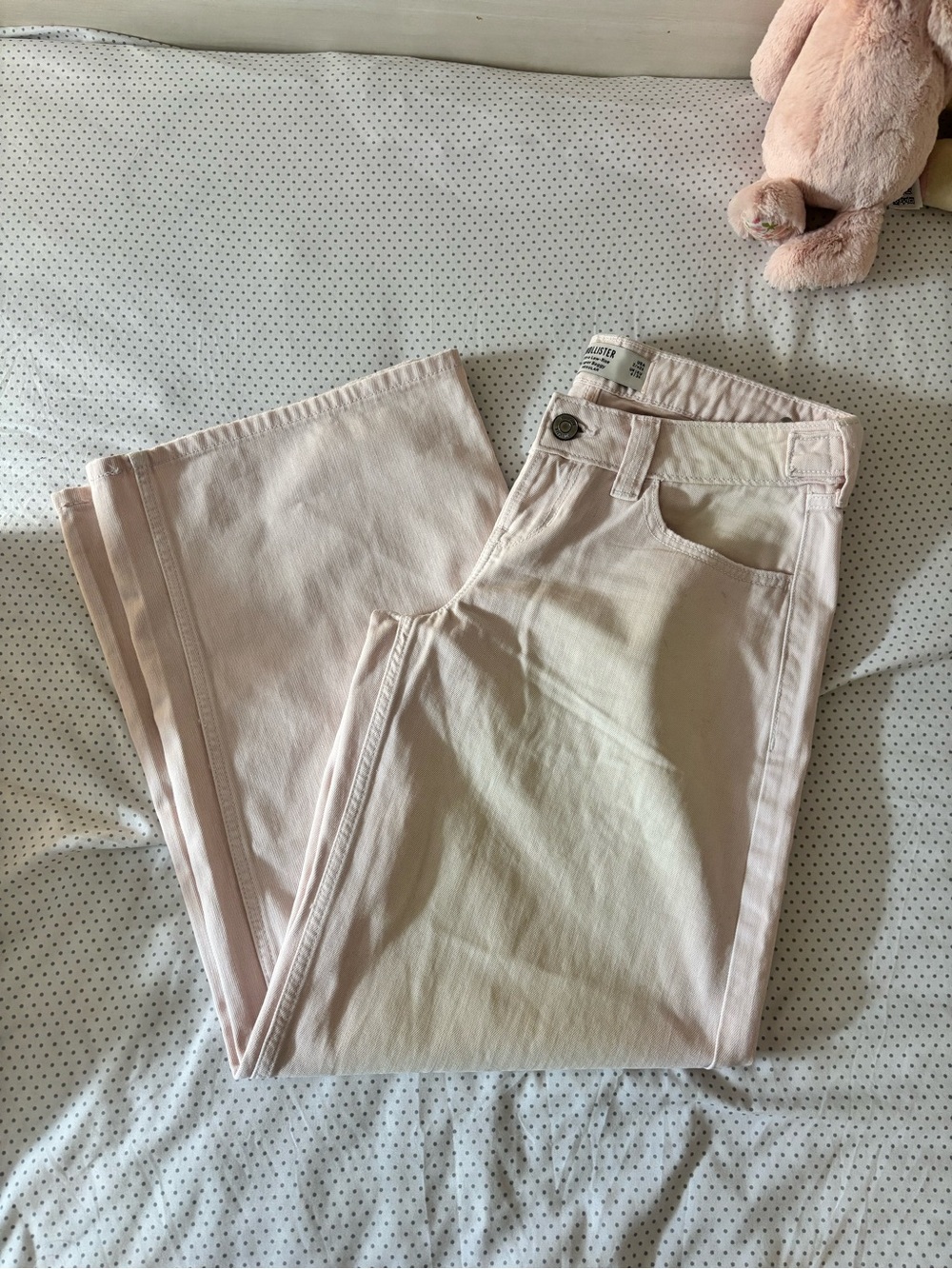 Hollister Light Pink Low Rise Jeans